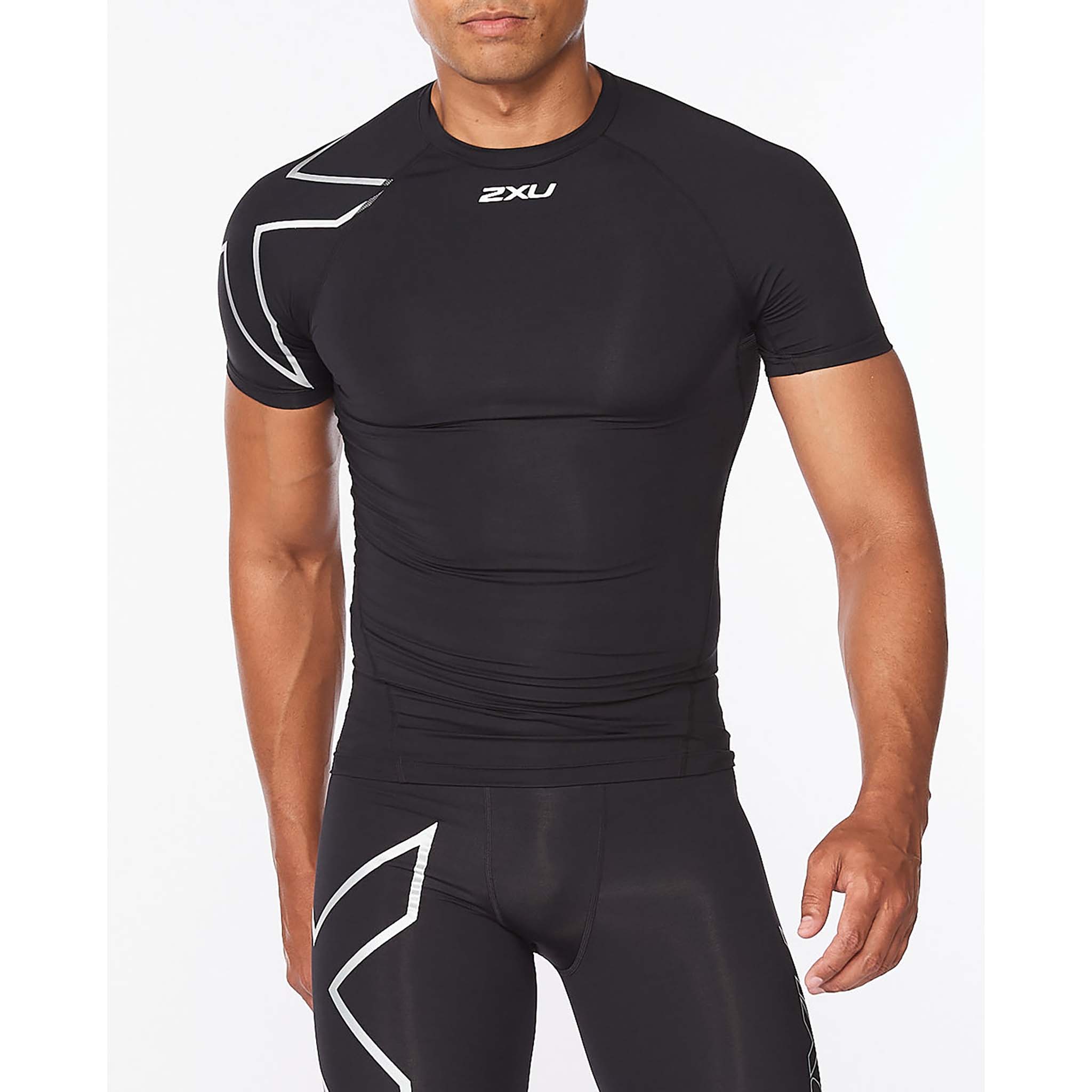 T-shirt fitness compression homme