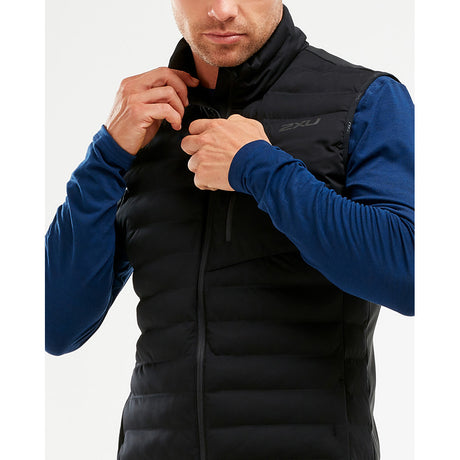 XU veste de course sans manches Pursuit Insulation pour homme zip