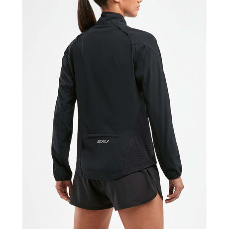 2XU XVent Run Jacket coupe-vent de course a pied femme dos lateral