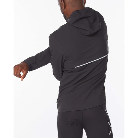 2XU Aero manteau de course à l'épreuve de l'eau homme dos