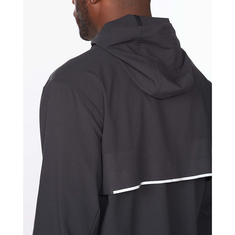 2XU Aero manteau de course à l'épreuve de l'eau homme capuchon