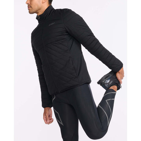 2XU Ignition Insulation Jacket manteau de course à pied noir homme live