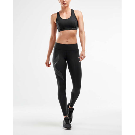 2XU legging de compression taille mi-haute de course à pied femme reflective lv1