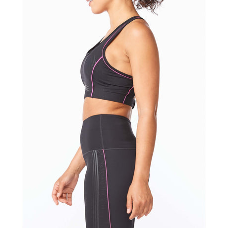 2XU Motion Digi-Pop Crop Top de sport femme lateral