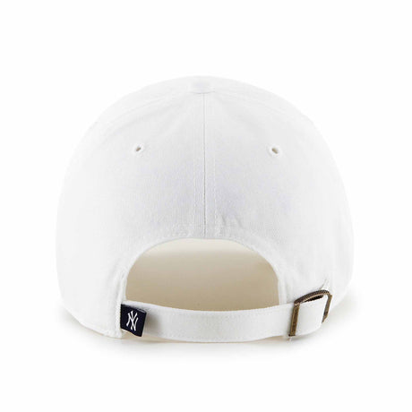 Casquette 47 Brand Clean Up MLB New York Yankees - Blanc / Bleu Marine - dos