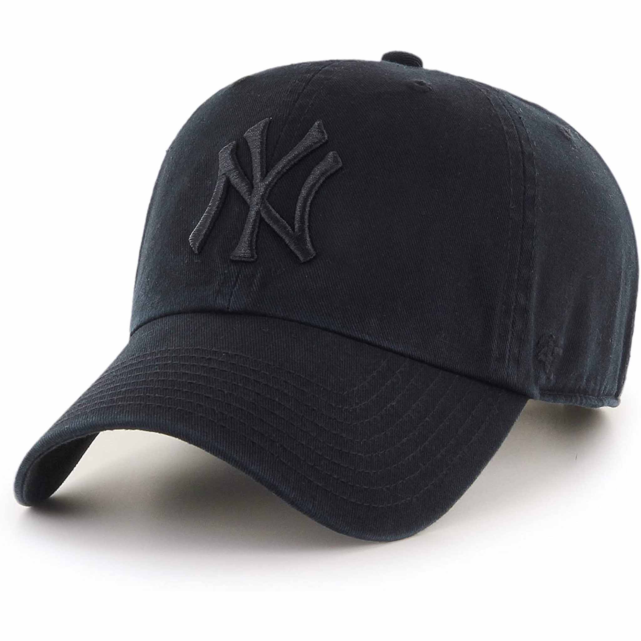 Casquette 47 Brand Clean Up MLB New York Yankees Black On Black
