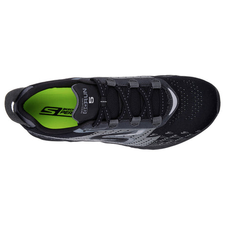 Skechers GoRun 5 noir chaussures de course à pied homme vue superieure