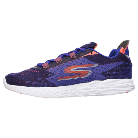 Skechers GoRun 5 chaussures de course à pied homme bleu orange vue latérale 2