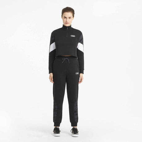 Puma Rebel Half-zip Crew TR pour femme Noir modèle 2