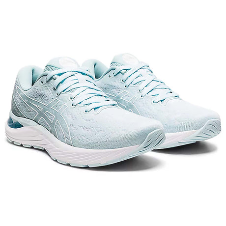 Asics Gel Cumulus 23 running femme aqua angel blanc paire