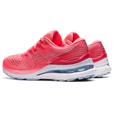 ASICS Gel Kayano 28 running femme blazing coral mist paire talons