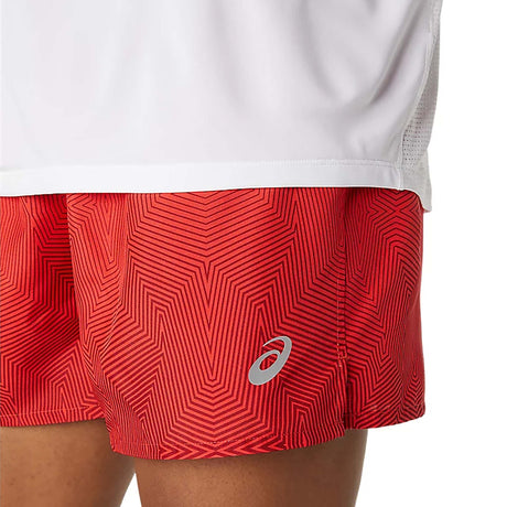 ASICS Kasane 5-Inch short de course homme rouge detail