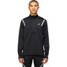 ASICS Lite-Show Winter chandail manches longues 1/2 zip de course à pied noir performance homme