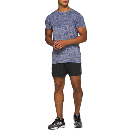 ASICS Road 5-inch short de course 2 en 1 noir homme live