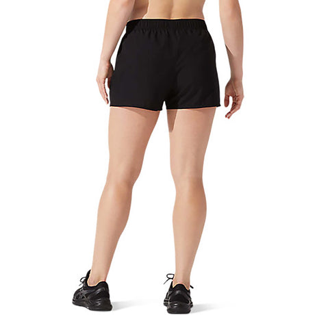 ASICS Silver short de course à pied 4 pouces noir pour femme  dos