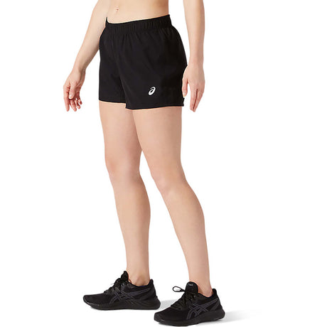 ASICS Silver short de course à pied 4 pouces noir pour femme lateral