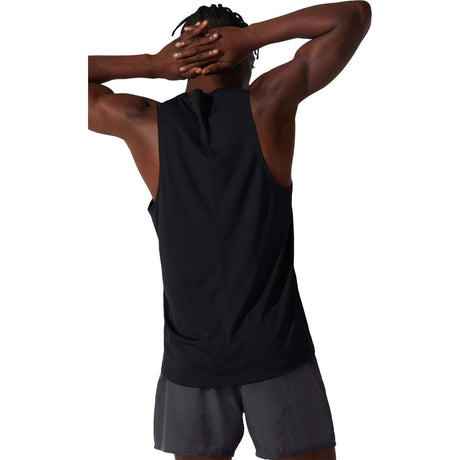 ASICS Silver Singlet camisole de course à pied noir homme dos