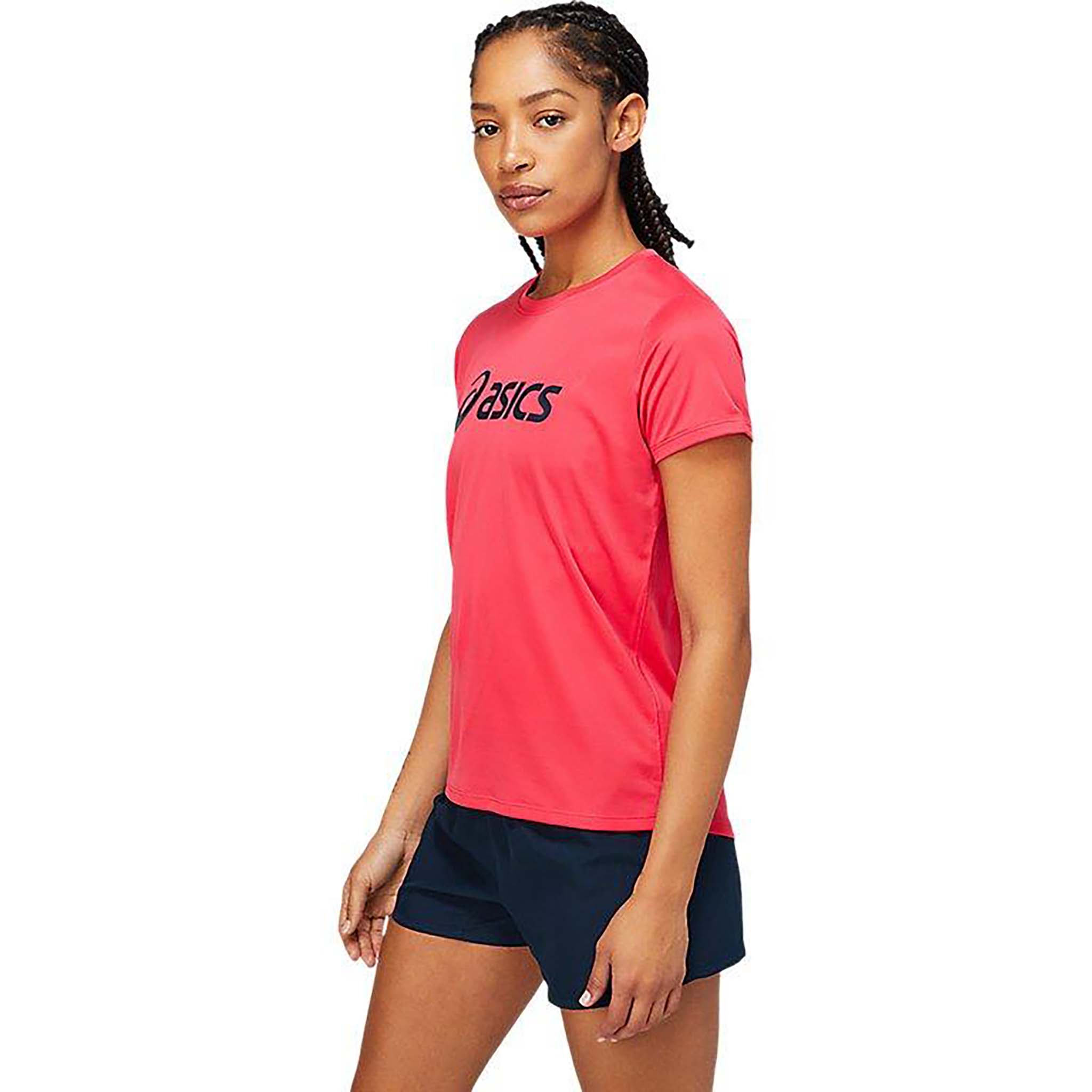 ASICS Silver short sleeve running t-shirt for women – Soccer Sport Fitness