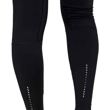 Leggings de course a pied pour femme ASICS Windblock noir performance details jambe