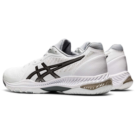 Asics Netburner Ballistic FF 2 running volley femme blanc noir lateral 2