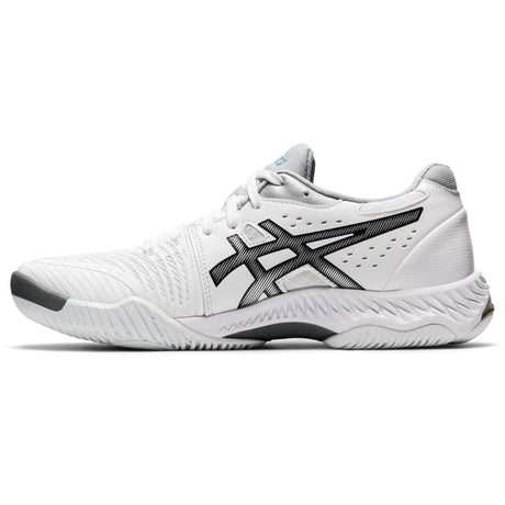 Asics Netburner Ballistic FF 2 running volley femme blanc noir lateral