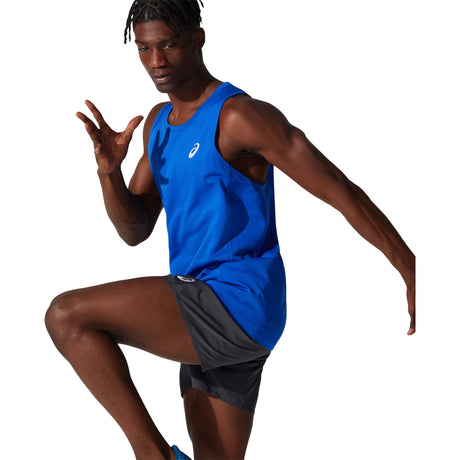 ASICS Silver Singlet camisole de course à pied homme bleu asics live