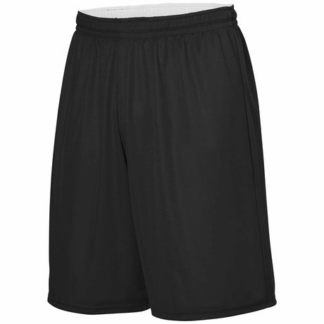 Augusta Sportswear Short réversible - Noir / Blanc