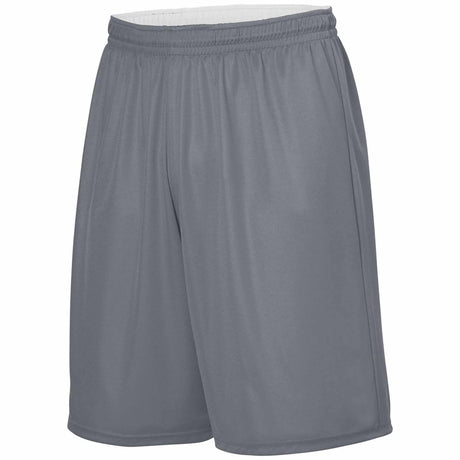 Augusta Sportswear Short réversible - Gris / Blanc