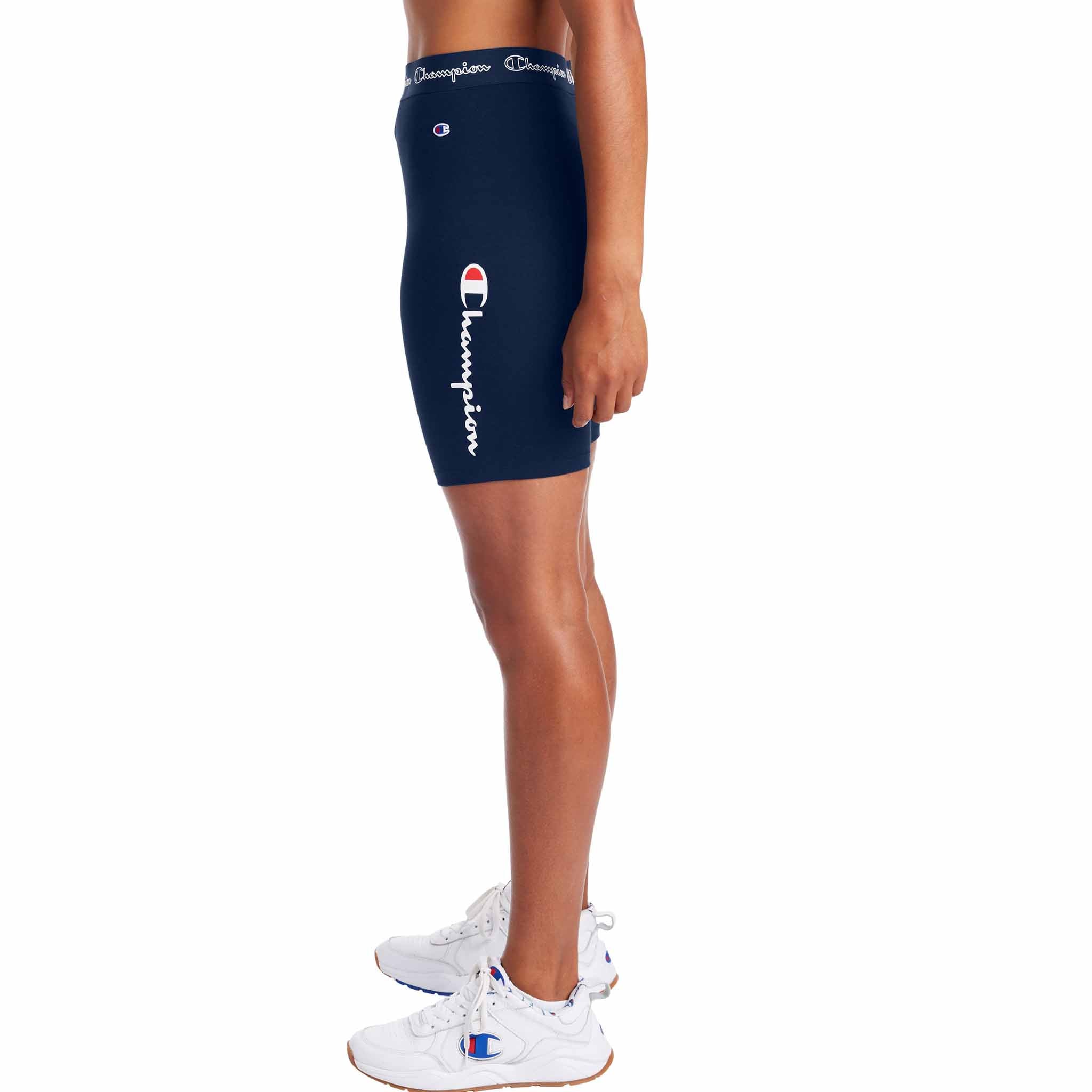 Champion Everyday Script Logo Bike Shorts for Women