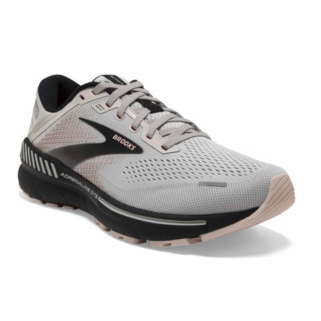 Brooks Adrenaline GTS 22 chaussures de course à pied femme -  Grey / Rose / Black - angle