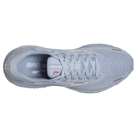 Brooks Adrenaline GTS 22 running femme kentucky blue blanc rose empeigne