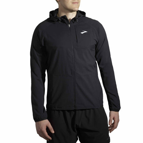 Brooks Canopy Jacket coupe-vent de course à pied pour homme - Noir