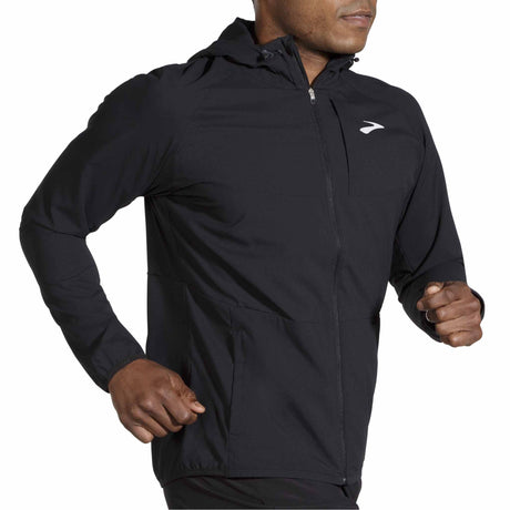 Brooks Canopy Jacket coupe-vent de course à pied pour homme - Noir