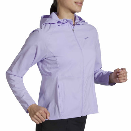 Brooks Canopy manteau coupe-vent de course à pied femme - Violet Dash