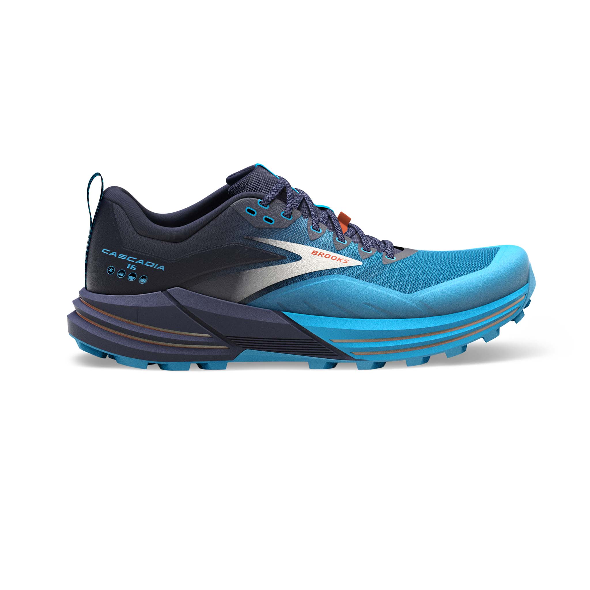 Brooks Cascadia 7 Women's US 6 Athletic Trail Hiking Running Shoe Blue