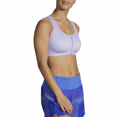 Brooks Dare Zip Run Bra 2.0 soutien-gorge de course à pied - Violet Dash