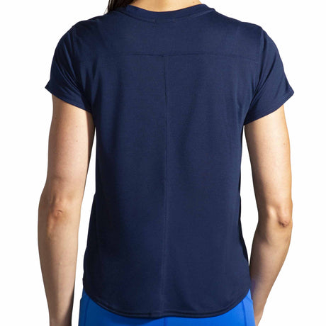 Brooks Distance Graphic T-shirt de course manches courtes pour femme - Navy / Brooks B