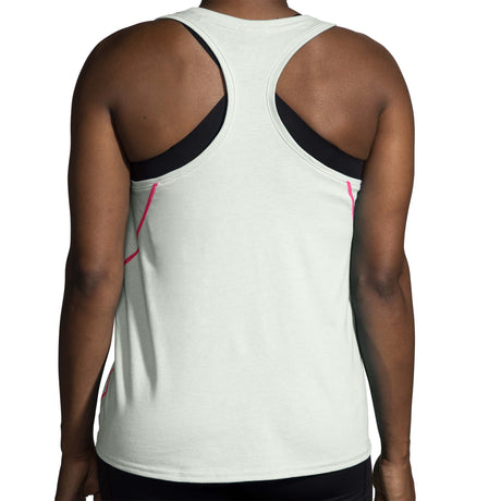 Brooks Distance 2.0 camisole de course femme dos -Mist / Ochre / Sunrise Scenic