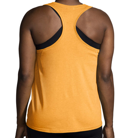 Brooks Distance Tank 2.0 camisole de course femme dos - Heather Sun Glow