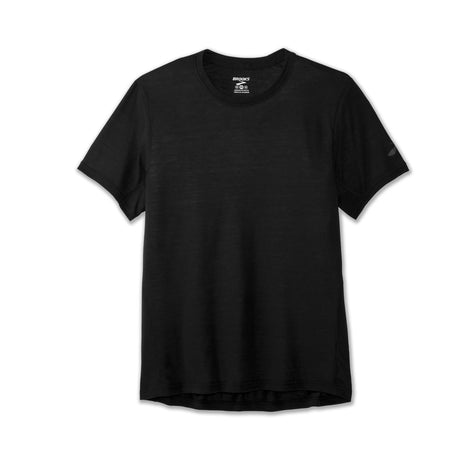 T-shirt Brooks DIstance de course a pied manches courtes noir pour homme