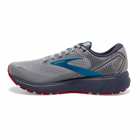 Brooks Ghost 14 chaussures de course a pied pour homme - Grey / Blue / Red - côté