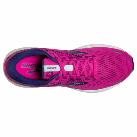 Brooks Ghost 14 chaussures de course à pied pour femme - Fuschia / Yucca / Navy - vue de haut