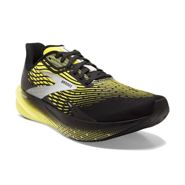 Brooks Hyperion Max souliers de course homme - Black / Blazing Yellow / White - pointe