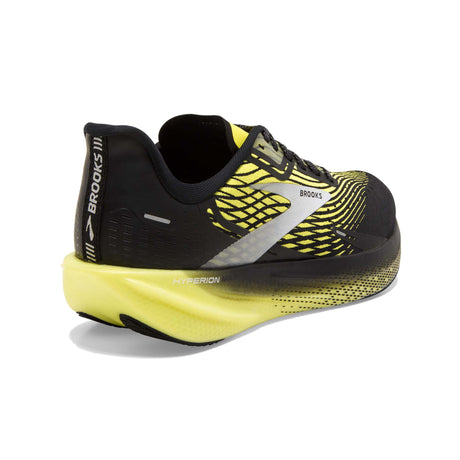 Brooks Hyperion Max souliers de course homme - Black / Blazing Yellow / White - talon