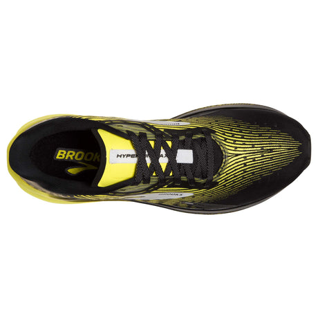 Brooks Hyperion Max souliers de course homme - Black / Blazing Yellow / White - empeigne