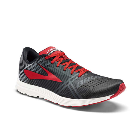 Brooks Hyperion chaussure de course a pied homme noir rouge lv