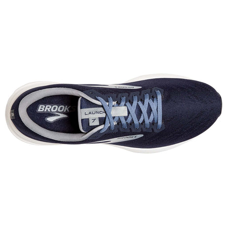 Brooks Launch 7 chaussures de course a pied pour homme peacoat grey white empeigne