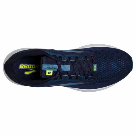 Brooks Launch 8 chaussures de course à pied pour homme - Peacoat / Legion Blue / Nightlife - Vue de haut