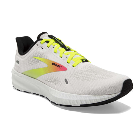 Brooks Launch 9 running homme - white pink night life oblique