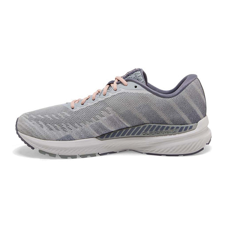 Brooks Ravenna 10 chaussures de course a pied pour femme blanc gris lateral